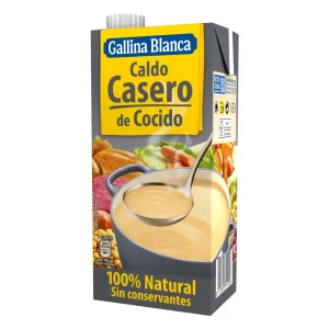 Caldo de cocido Gallina Blanca, caldo casero en brik de 1 litro