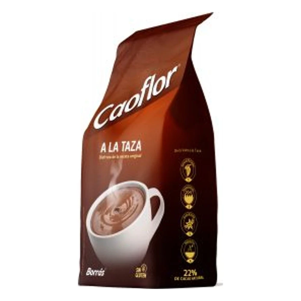 Chocolate a la taza en polvo Caoflor, bolsa de 400 g