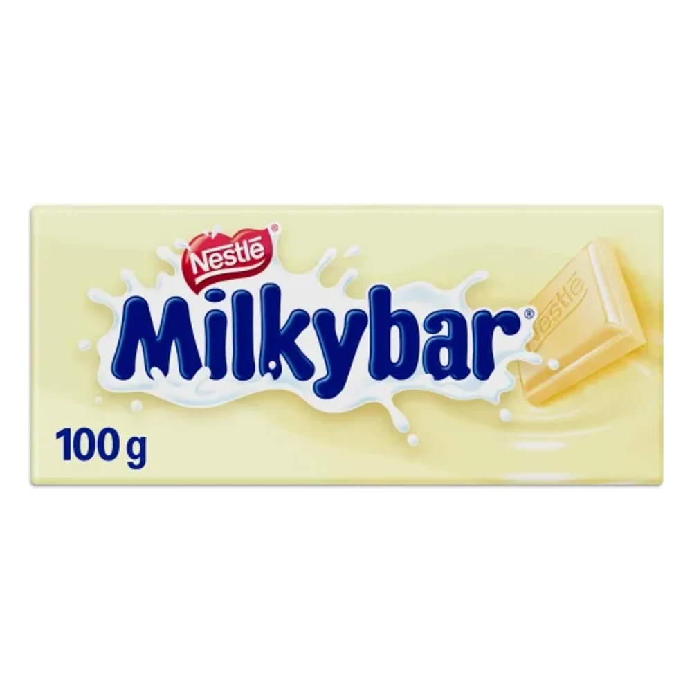 Chocolate blanco Milkybar de Nestlé, tableta de 100 g