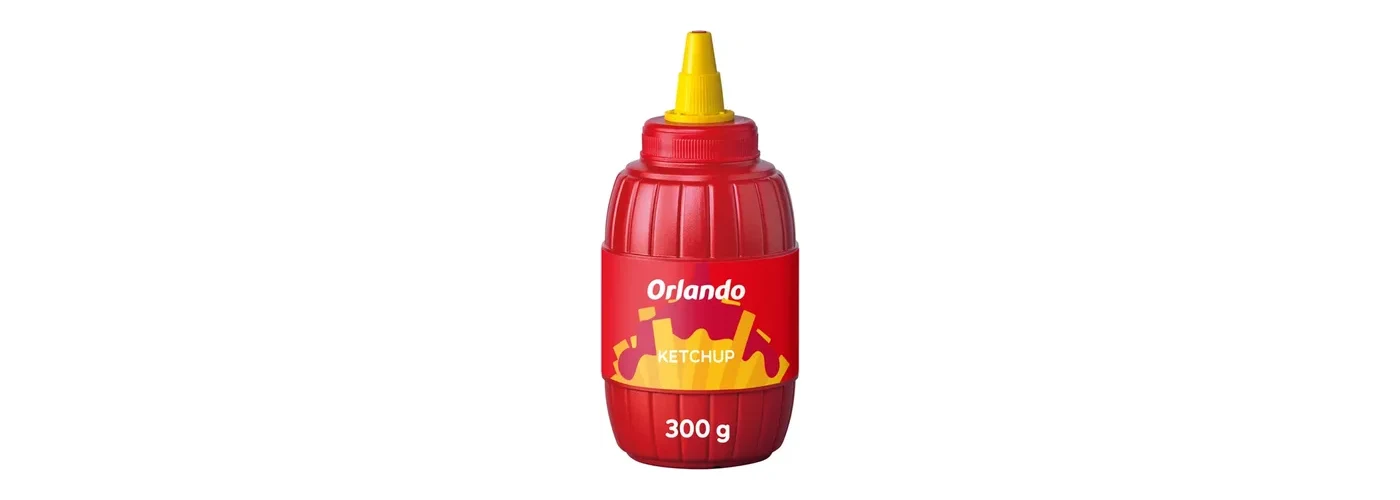 Cómo abrir el ketchup Orlando: barrilito con boquilla amarilla