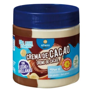Crema de cacao con avellanas Alteza 2 sabores, bote de 500 g