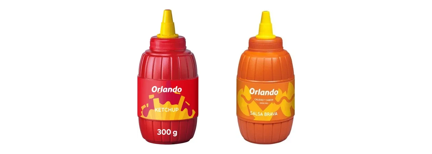 Cuánto tomate lleva el ketchup: ketchup y salsa brava Orlando en barrilito