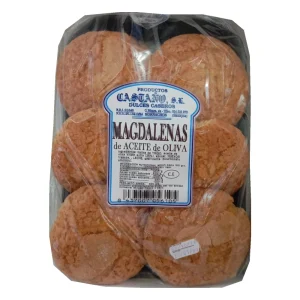 Magdalenas aceite de oliva virgen extra Dulces Castaño, bolsa de 500 g