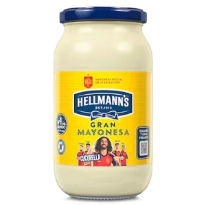Mayonesa Hellmann's 450 ml Gran Mayonesa en frasco de cristal