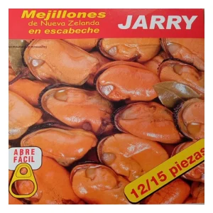 Mejillones de Nueva Zelanda Jarry en escabeche, lata de 238 g
